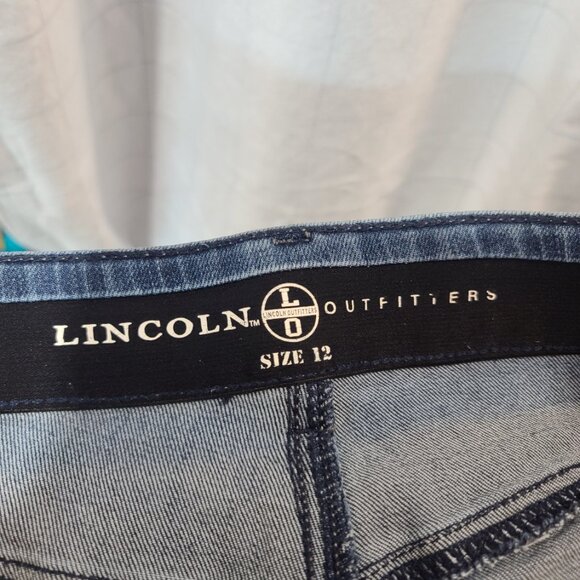 Lincoln Outfitters Ladies Dark Blue Denim Jeans, size 12, tapered legs, "2PAIRS" - Picture 15 of 16